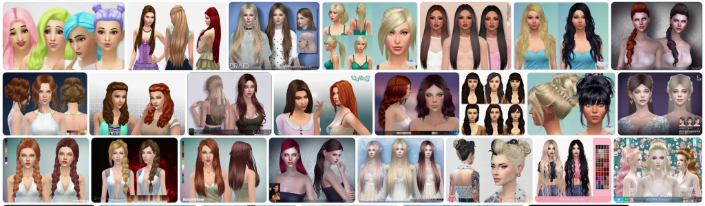 Sims 4 Hairstyles