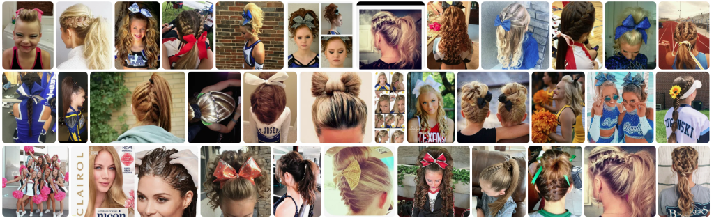 cheer hairstyles
