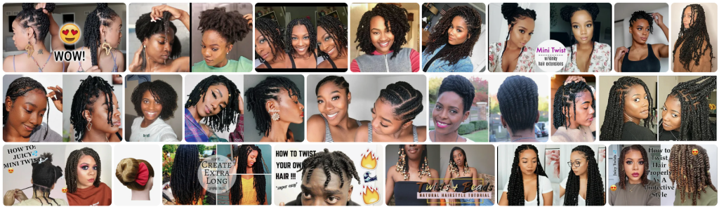 mini twist hairstyles