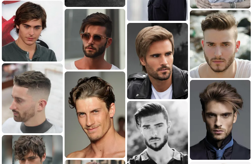 straight hairstyles men